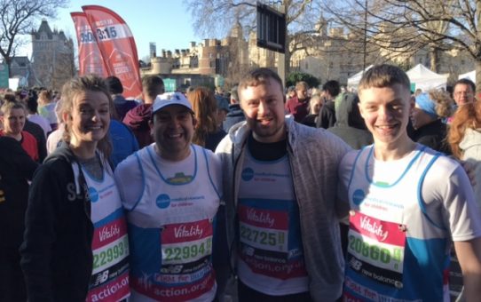 The Vitality Big Half - Well done Team Aiden